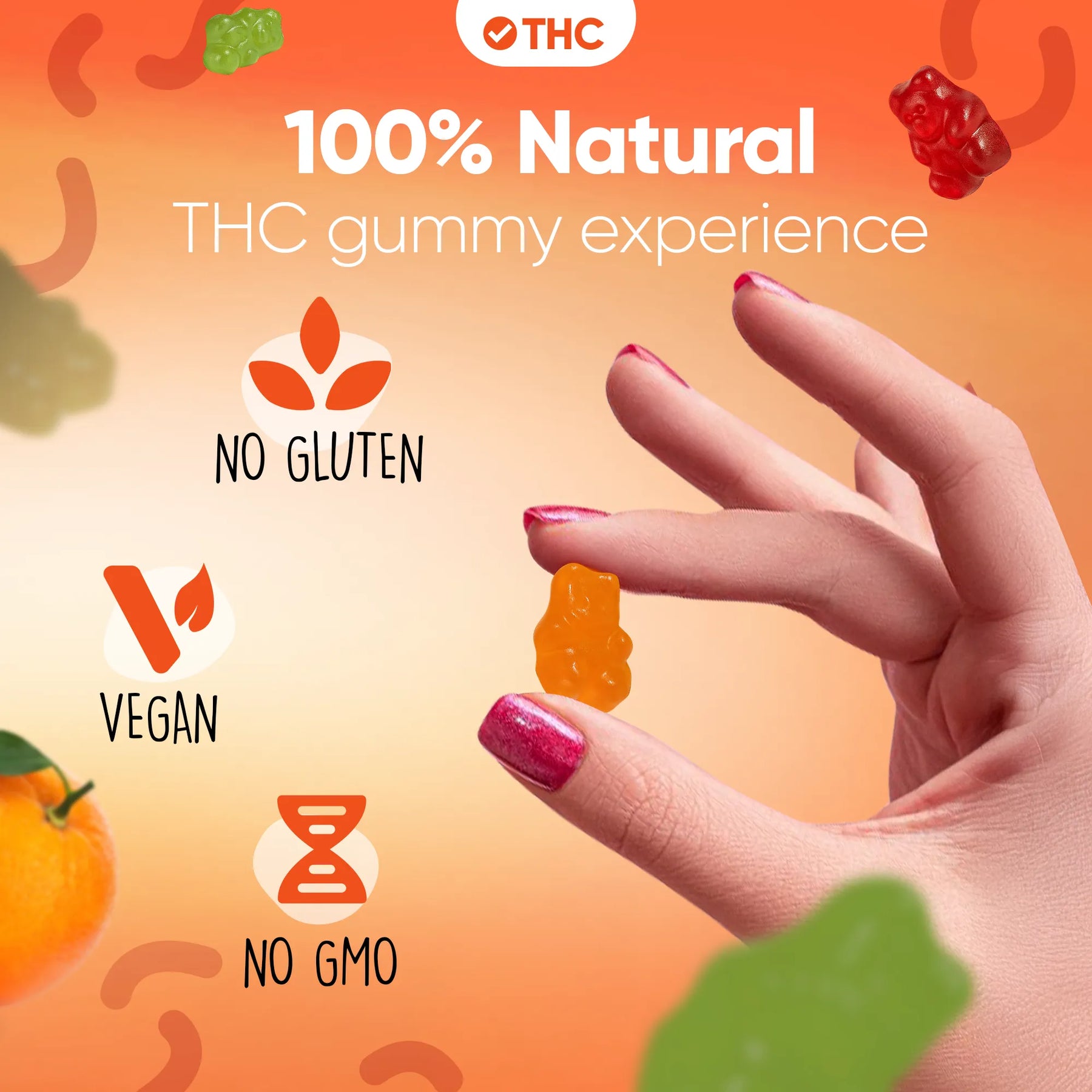 Gummies de THC Orange
