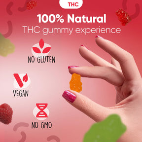 Gummies de THC Raspberry