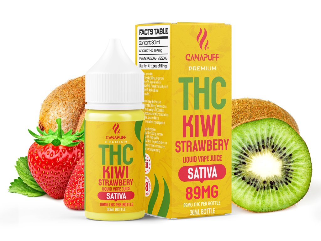 Líquido de THC Kiwi Strawberry 30ml
