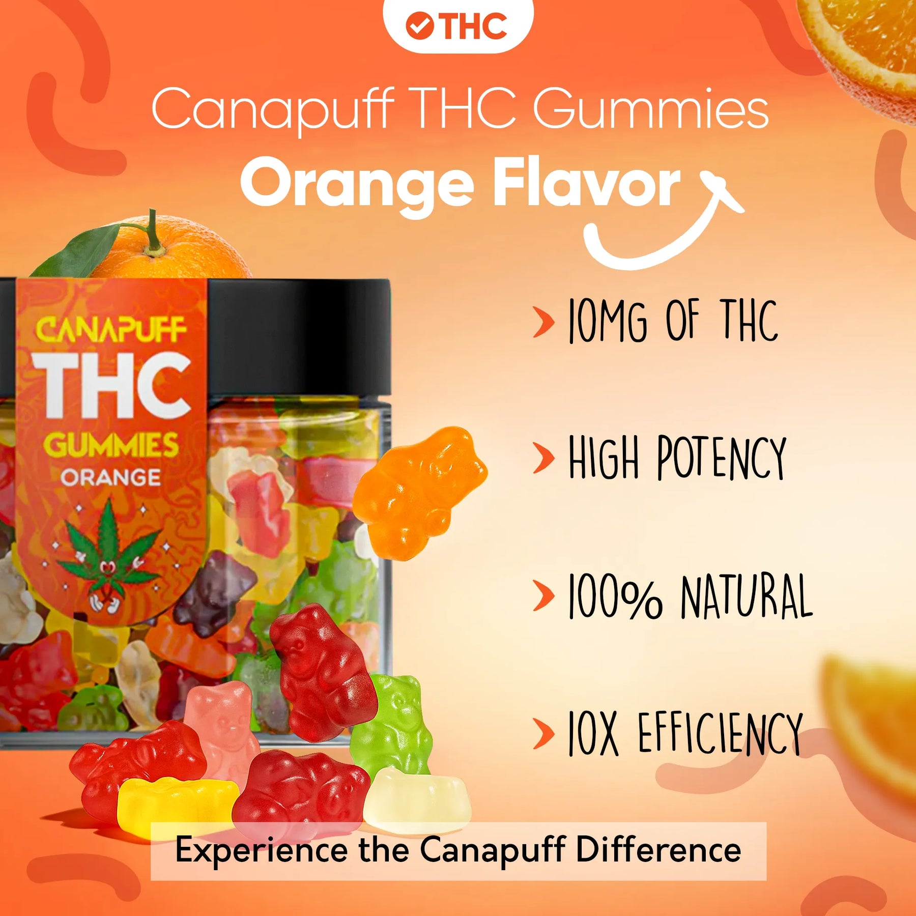 Gummies de THC Orange