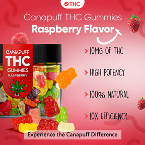 Gummies de THC Raspberry