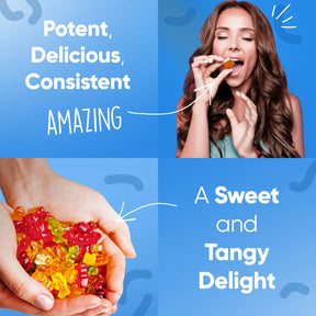 Gummies de THC Blueberry