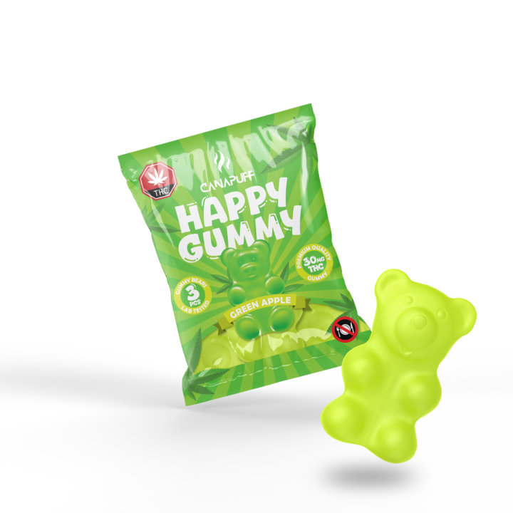 Gummies de THC Green Apple