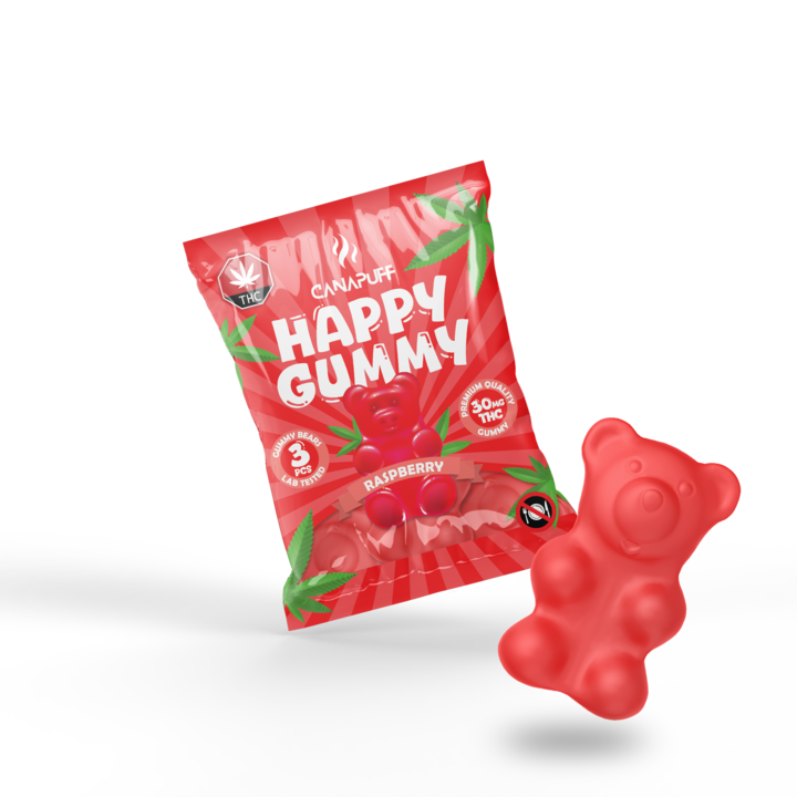 Gummies de THC Raspberry