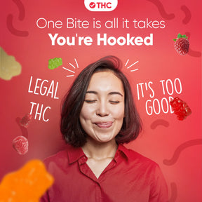 Gummies de THC Raspberry