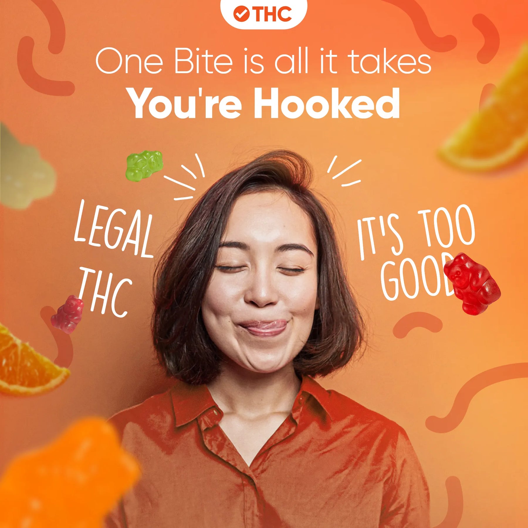 Gummies de THC Orange