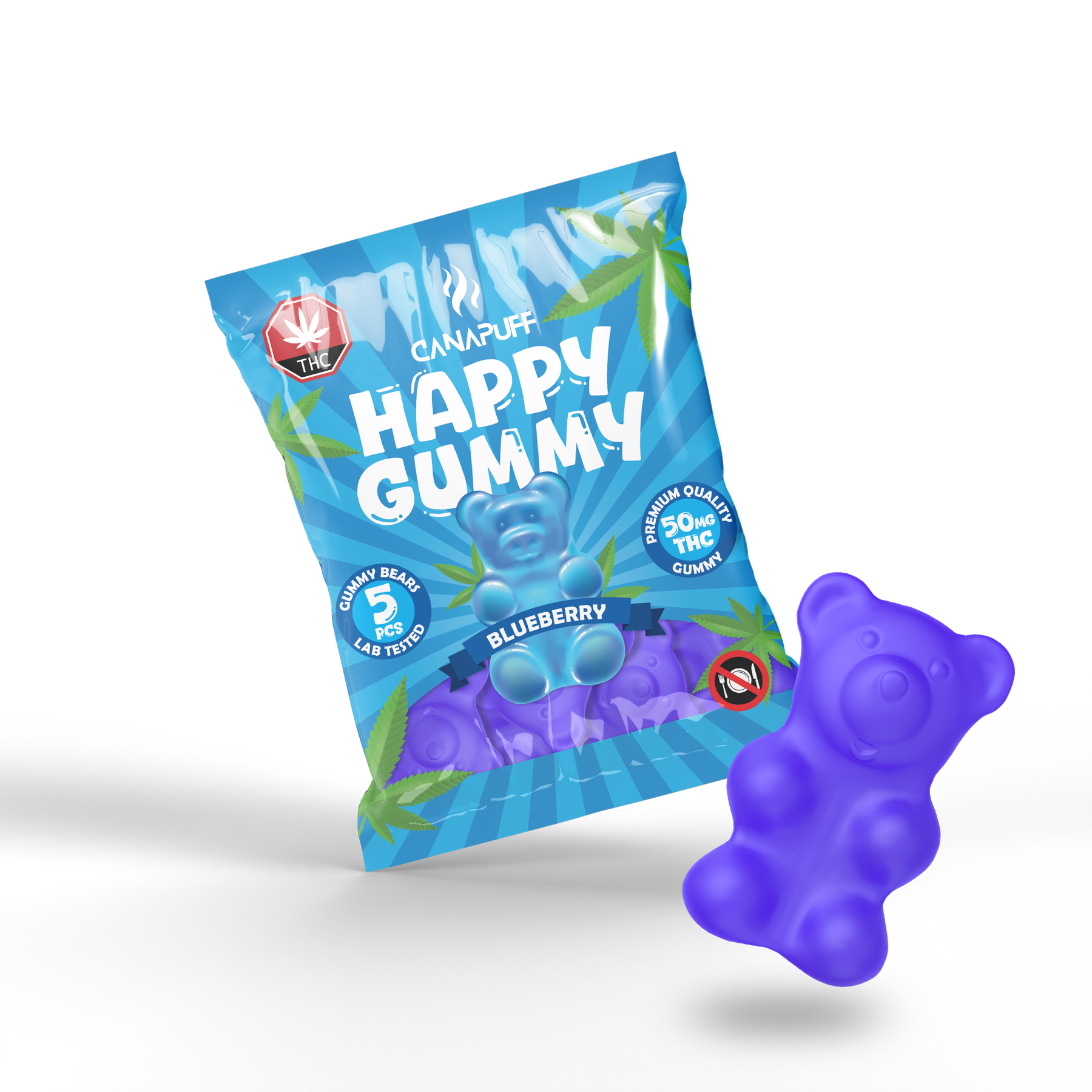 Gummies de THC Blueberry