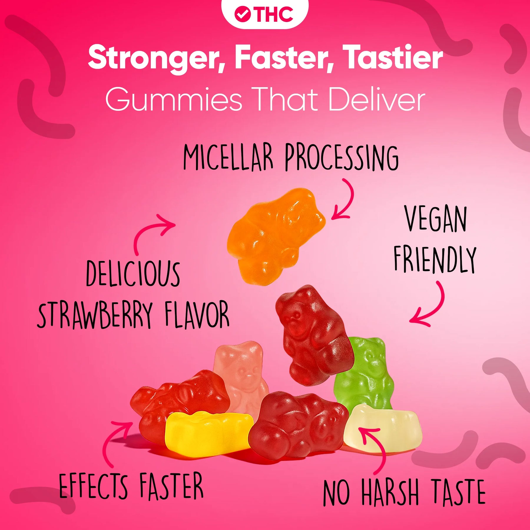 Gummies de THC Strawberry