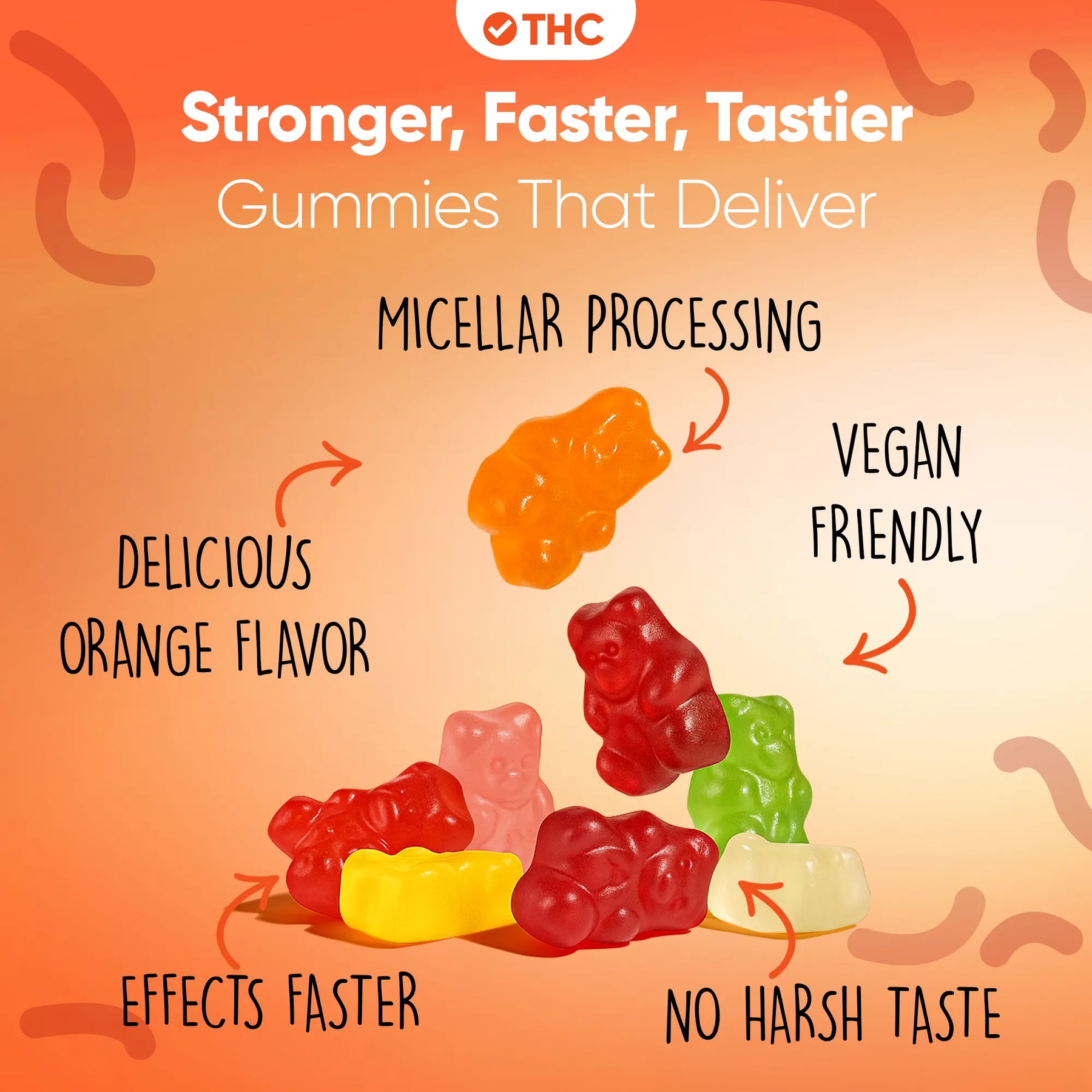 Gummies de THC Orange