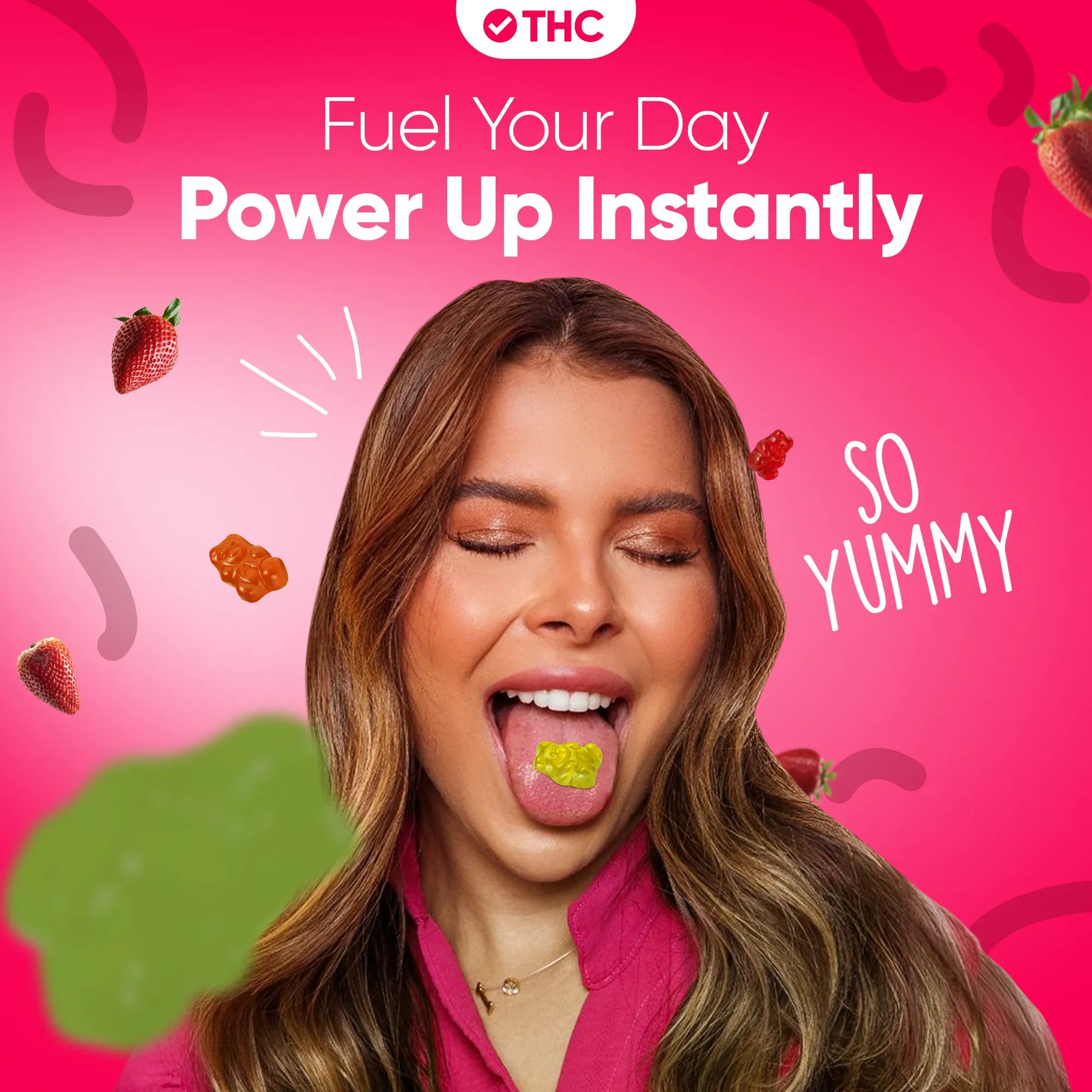 Gummies de THC Strawberry