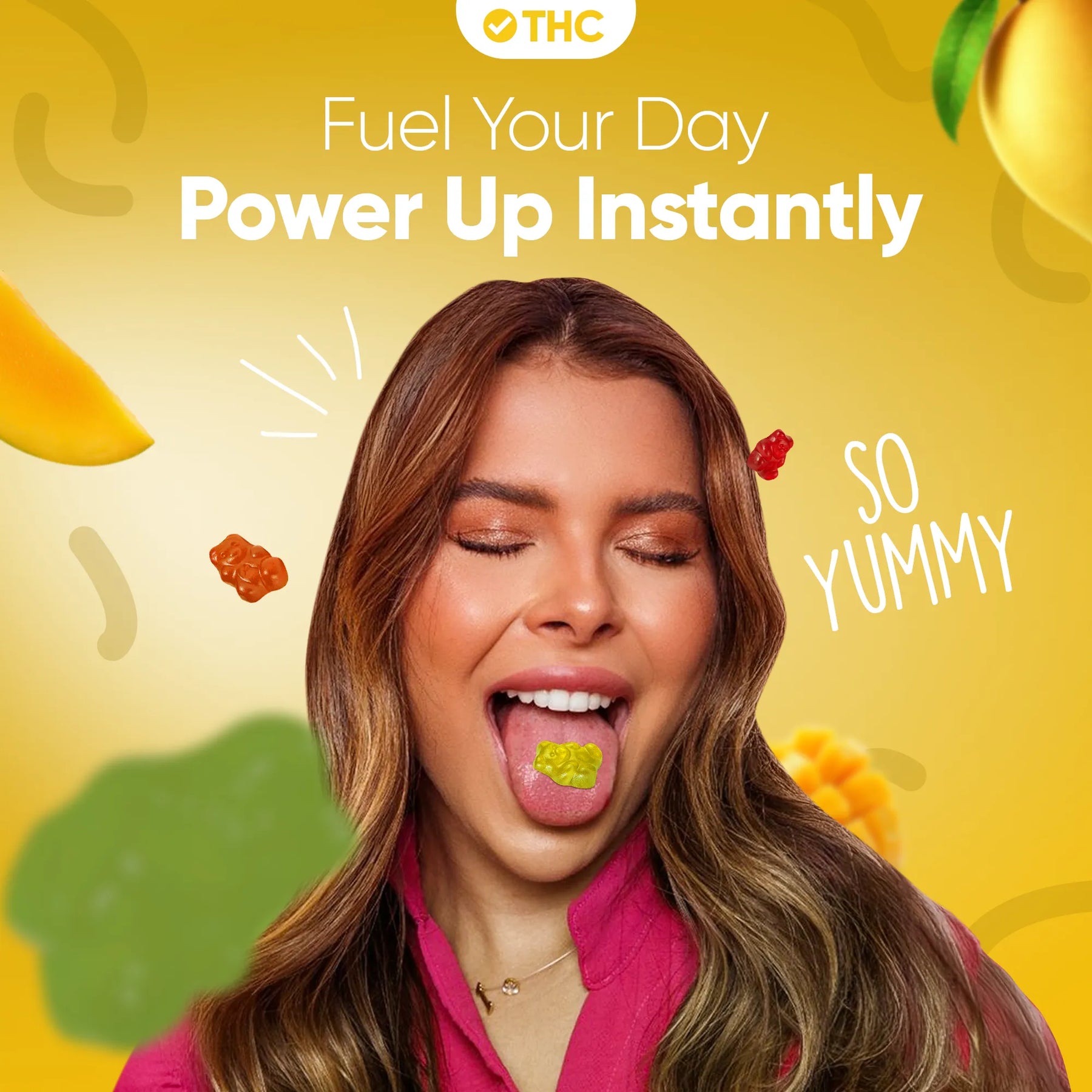 Gummies de THC Mango