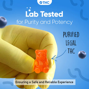 Gummies de THC Blueberry