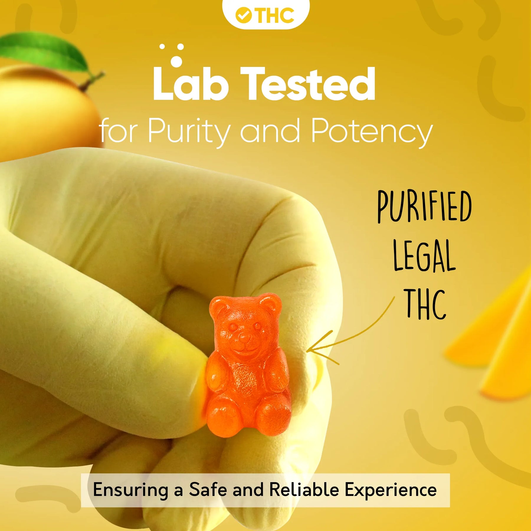 Gummies de THC Mango