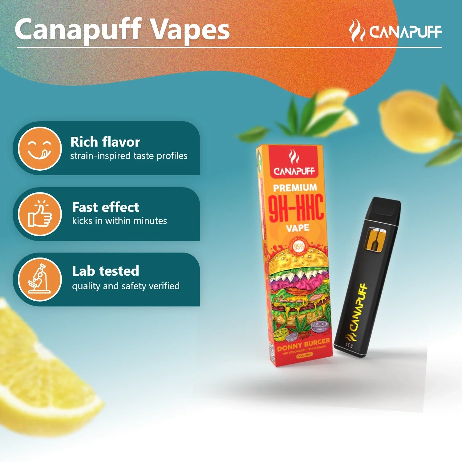 Vape 9H-HHC Donny Burger 95% 1ml