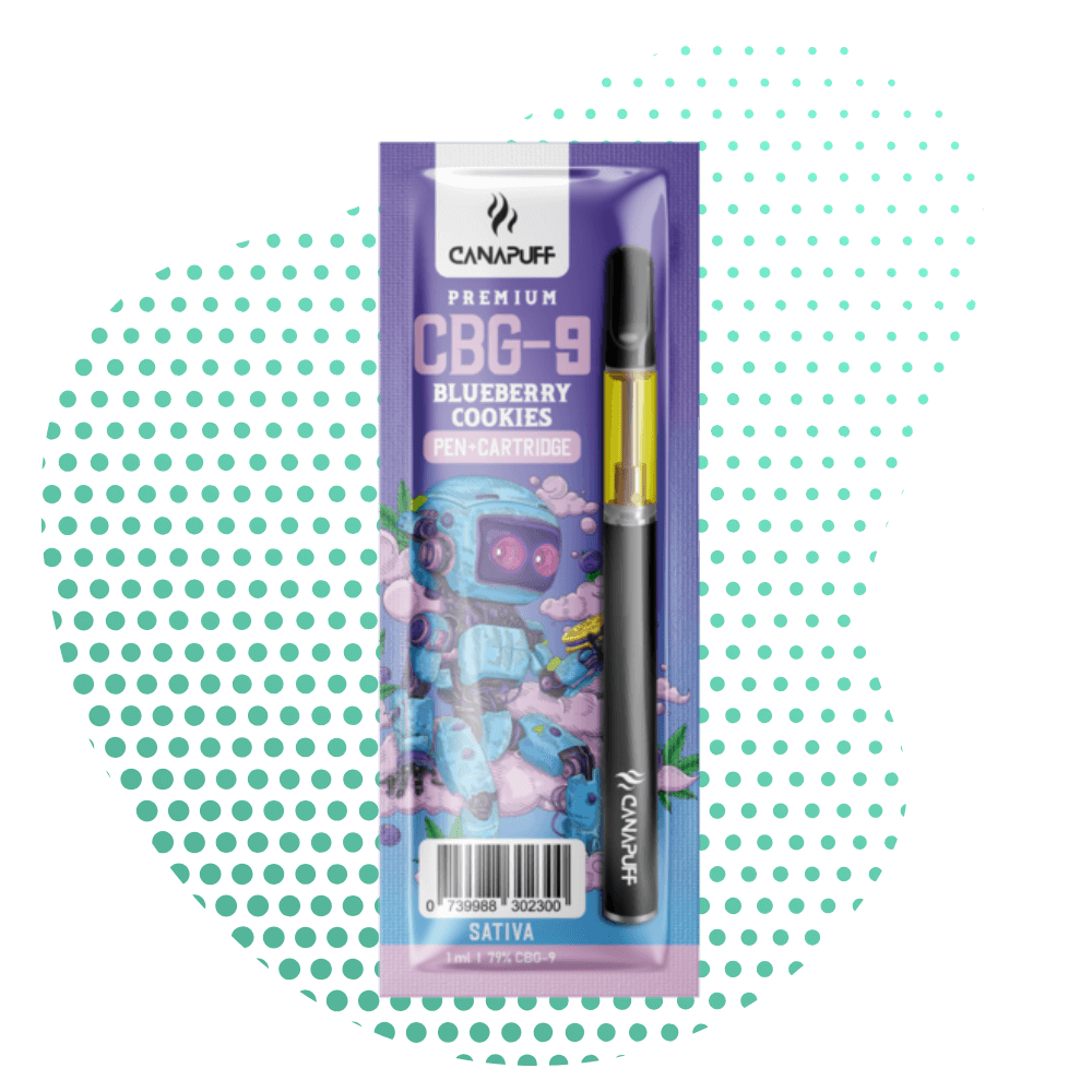 Caneta + Cartucho CBG9 Blueberry Cookies 79%