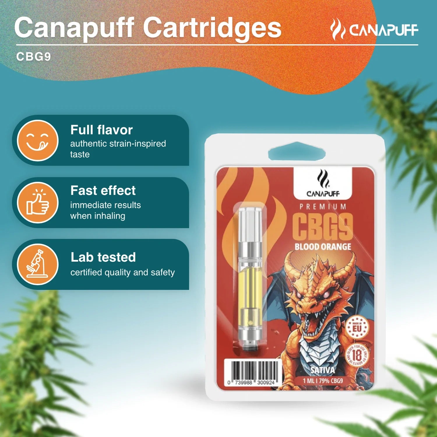 Cartucho CBG9 Blood Orange 79%