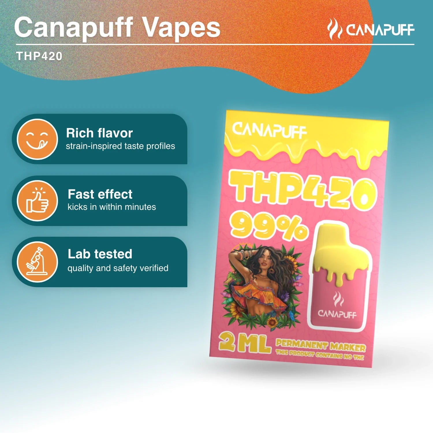 Vape de THP420 Permanent Marker 99% 2ml