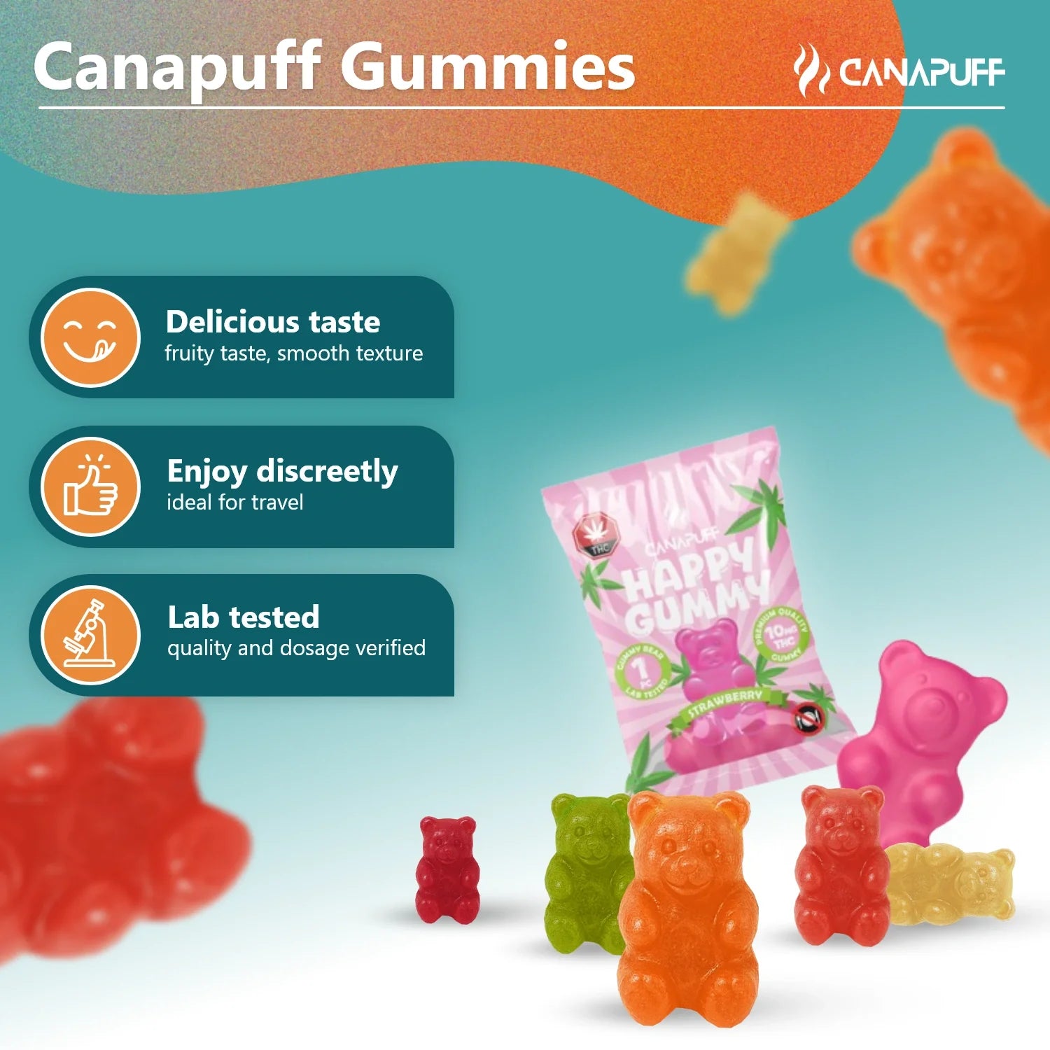 Gummies de THC Strawberry