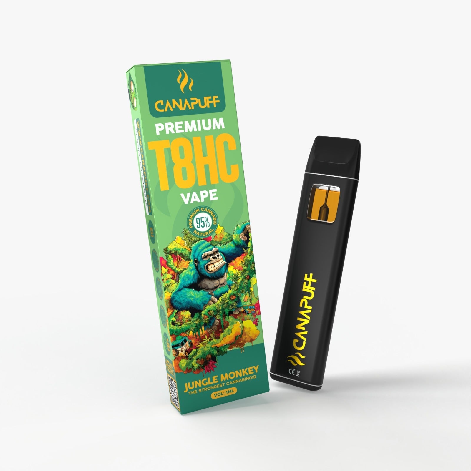 Vape de T8HC Jungle Monkey 95% 1ml