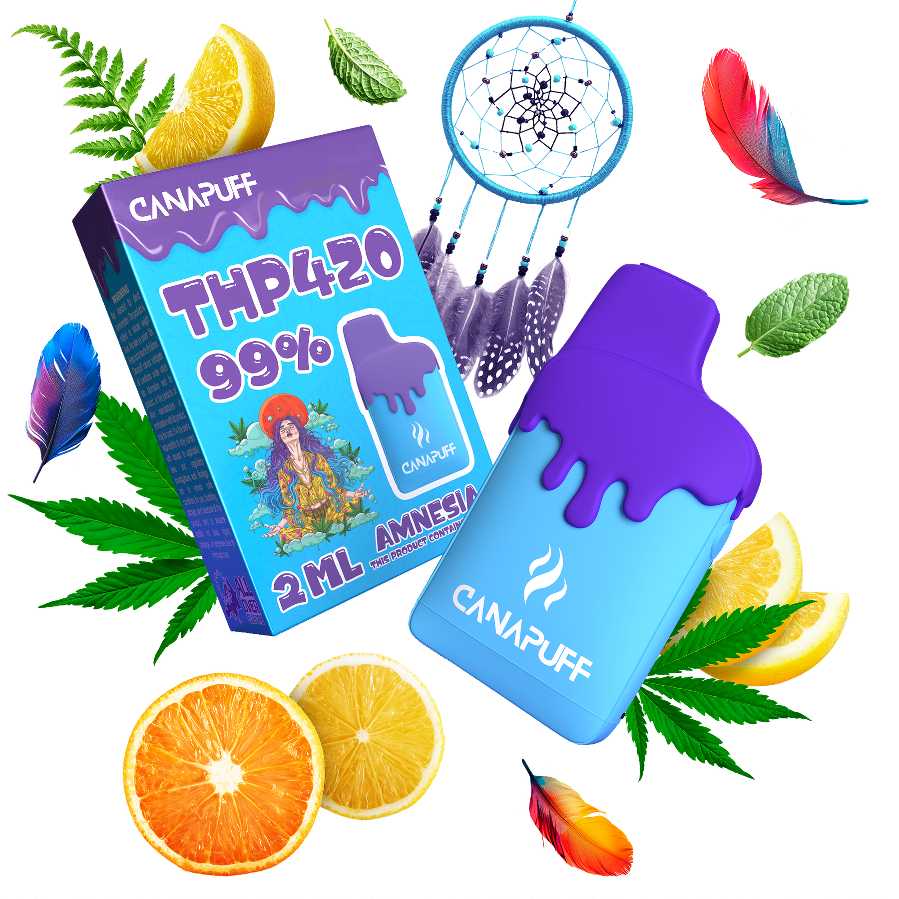 Vape de THP420 Amnesia 99% 2ml