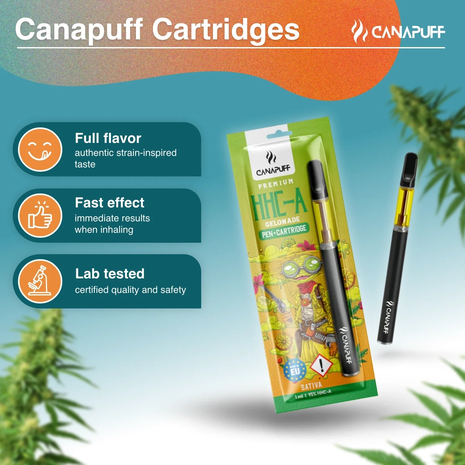 Caneta + Cartucho HHC-A Gelonade 95%