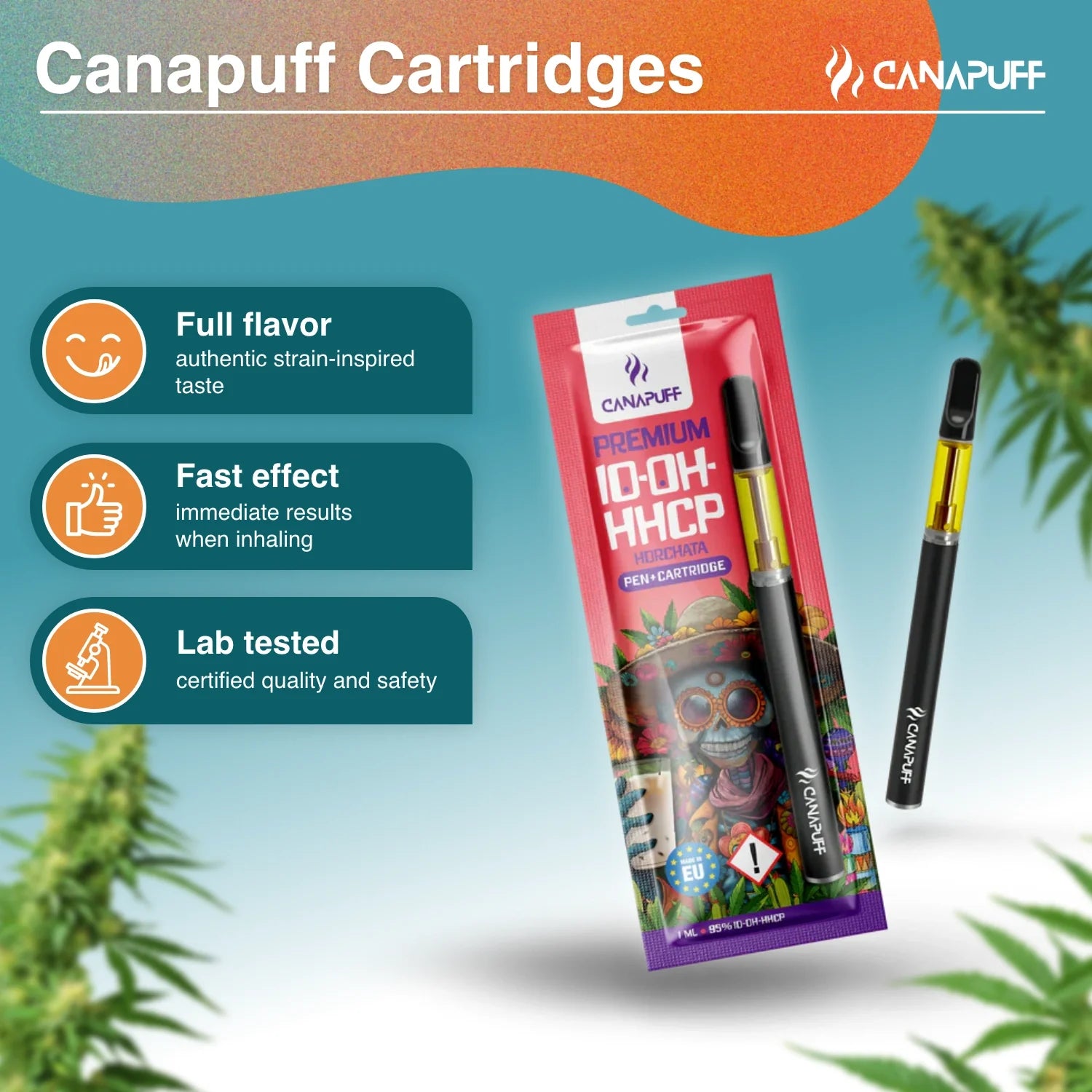 Caneta + Cartucho 10-OH-HHCP Horchata 95%