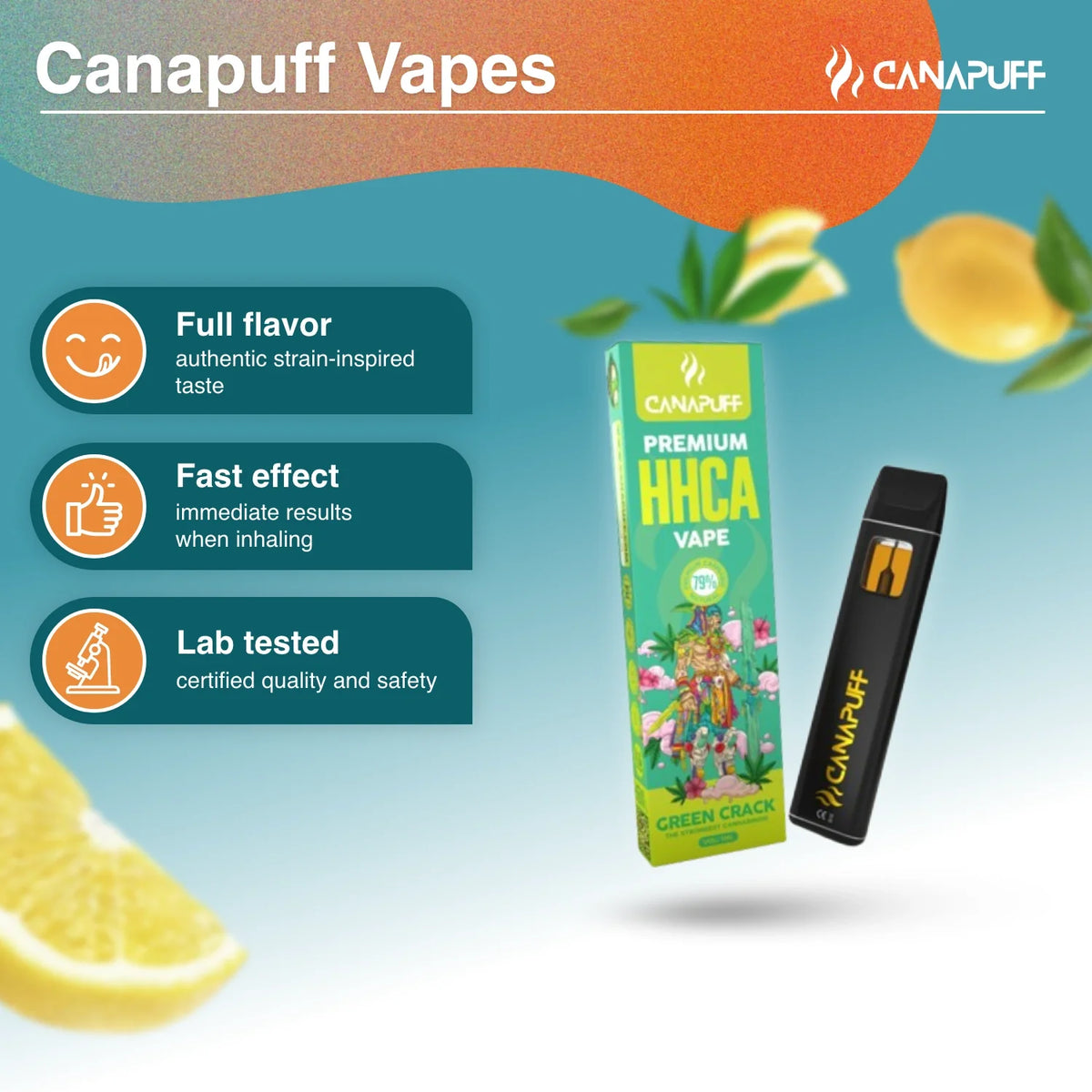 Vape de HHC-A Green Crack 79% 1ml