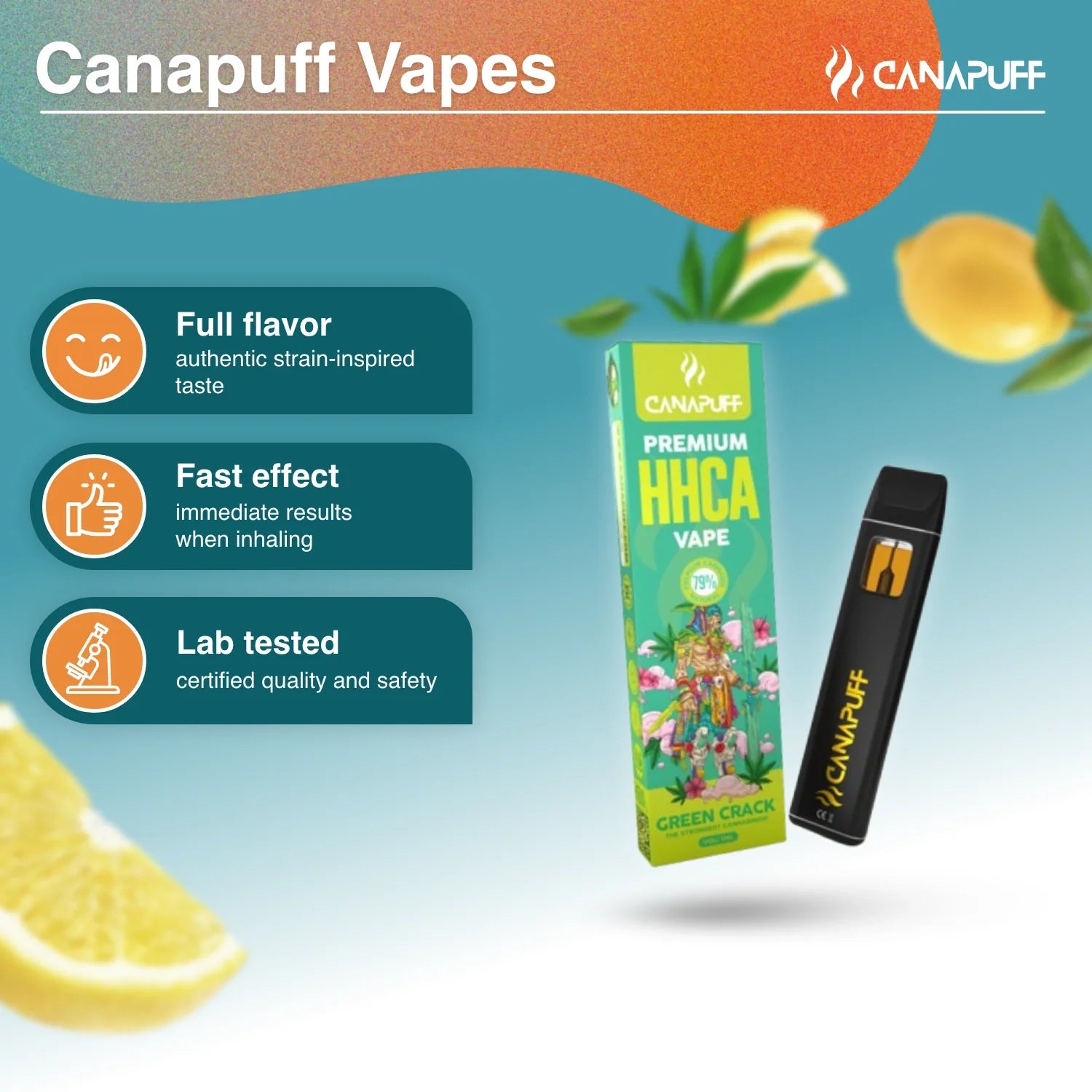 Vape de HHC-A Green Crack 79% 1ml