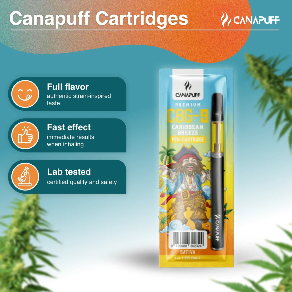 Caneta + Cartucho CBG9 Caribbean Breeze 79%