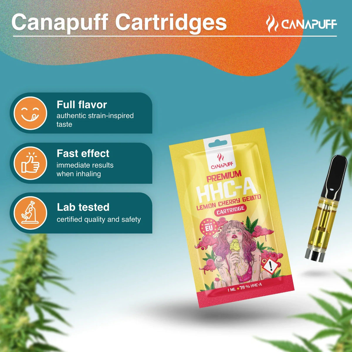 Cartucho HHC-A Lemon Cherry Gelato 79%