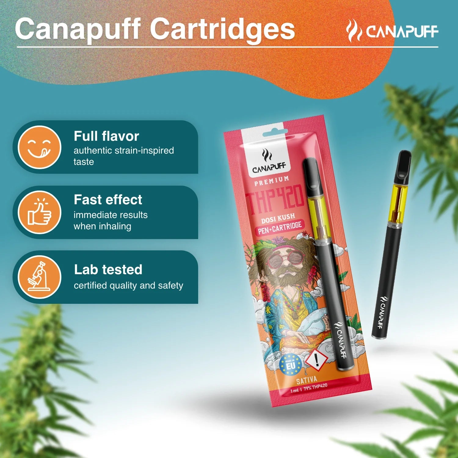 Caneta + Cartucho THP420 Dosi Kush 79%