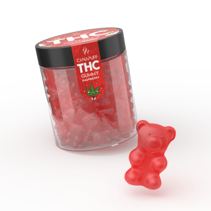 Gummies de THC Raspberry
